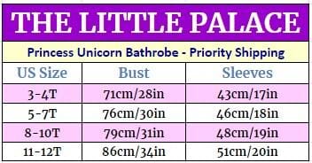 Soft & Cozy Princess Unicorn Bathrobe for Kids - Fast Priority Shipping - Perfect for Birthday Gifts, Spa Days & Bedtime Comfort