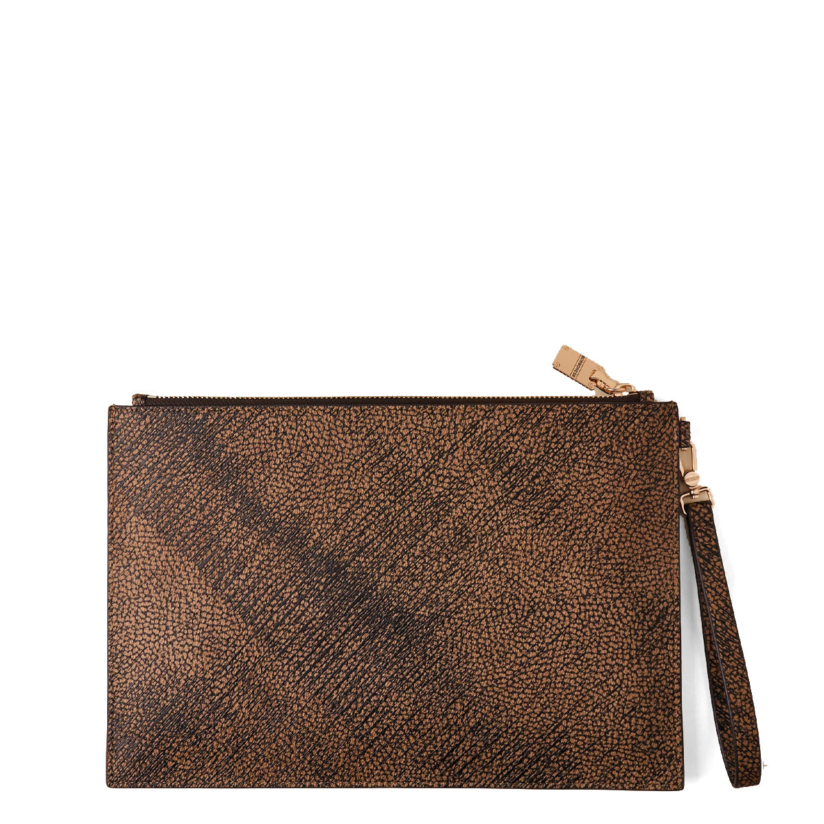 Borbonese Coated Fabric Pouch in Natural Black 902016AZ4 - Stylish and Durable Crossbody Bag for Women, Perfect for Everyday Use and Travel Accessories