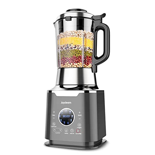 Joydeem JD-D16 1200W 1.75L (59 Oz) Hot & Cold Blender for Soy Milk, Juice, Soup & Stews - Multi-Functional Kitchen Appliance for Smoothies, Baby Food & Healthy Cooking (Black)