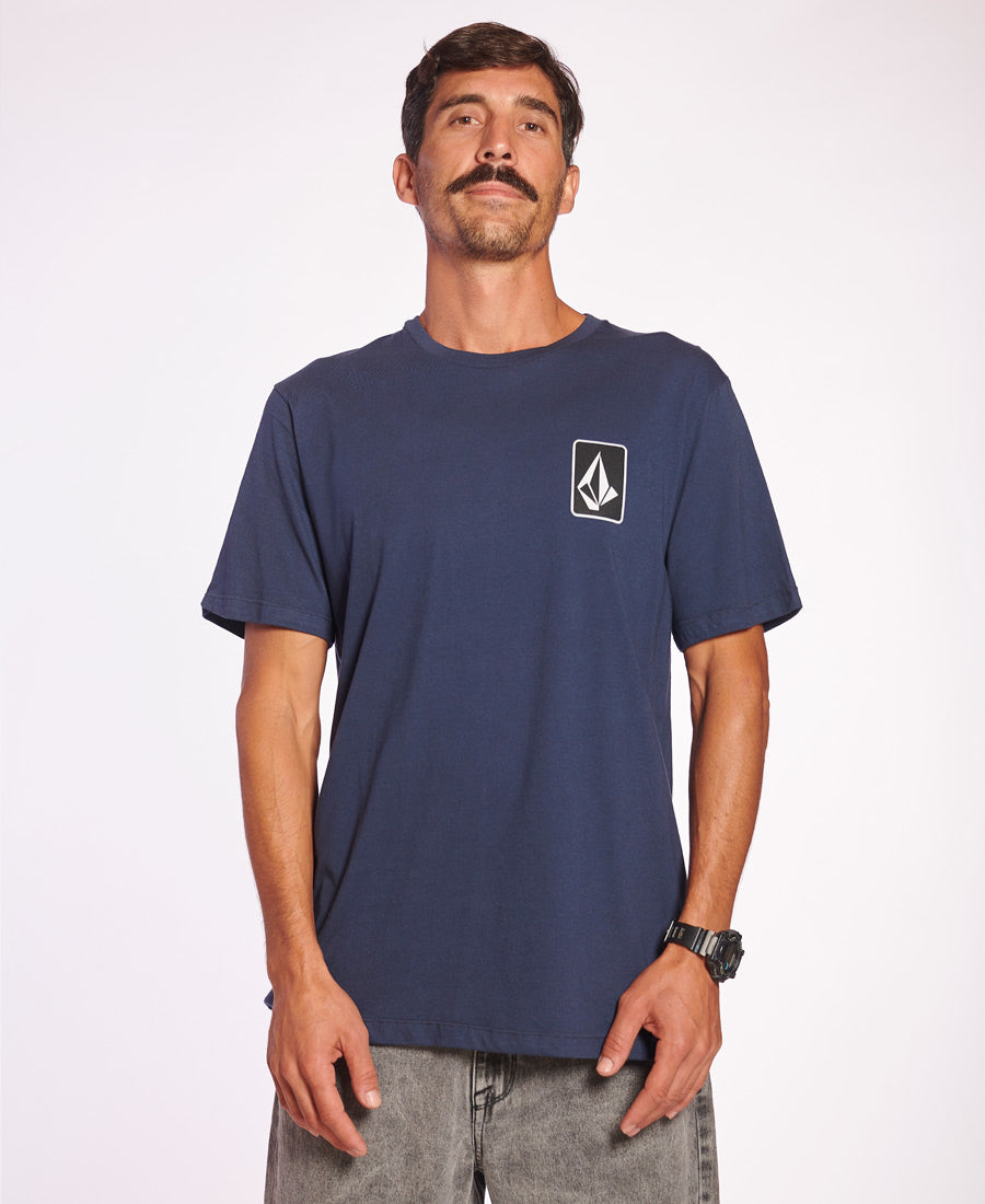 Volcom Skate Vitals T-Shirt for Men - Comfortable Blue Skateboard Shirt | Perfect for Skateboarding, Streetwear & Casual Outfits