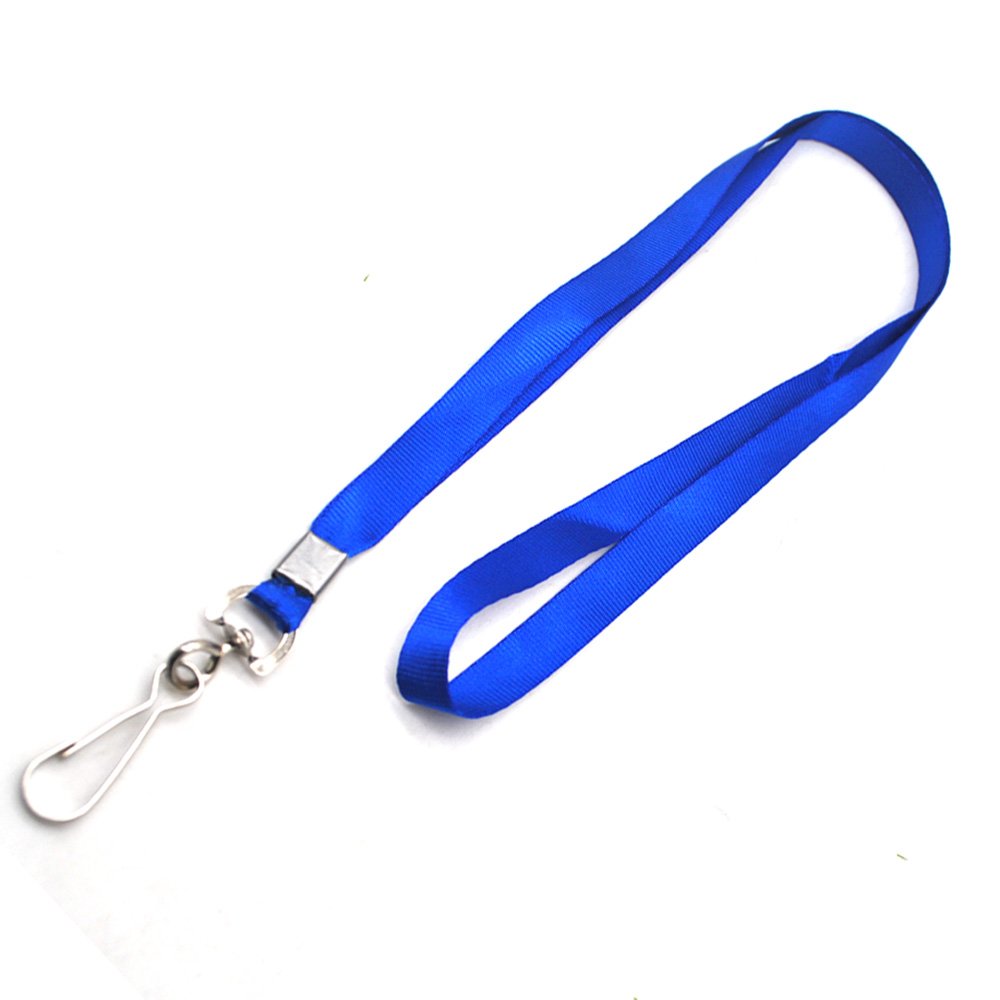 Bulk Kids Blue Lanyards for ID Badges - 50Pcs for School & Events