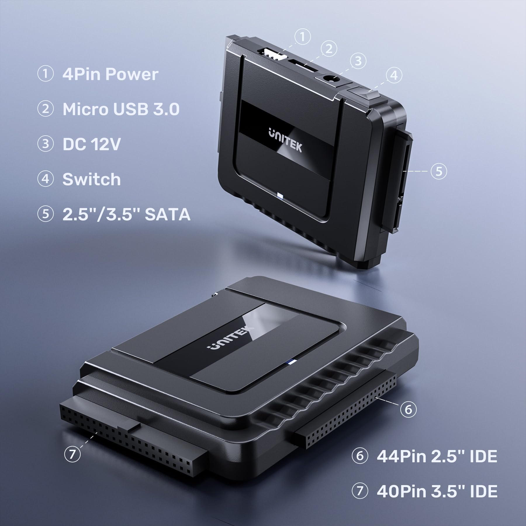 UNITEK IDE SATA to USB 3.0 HDD Adapter for 2.5