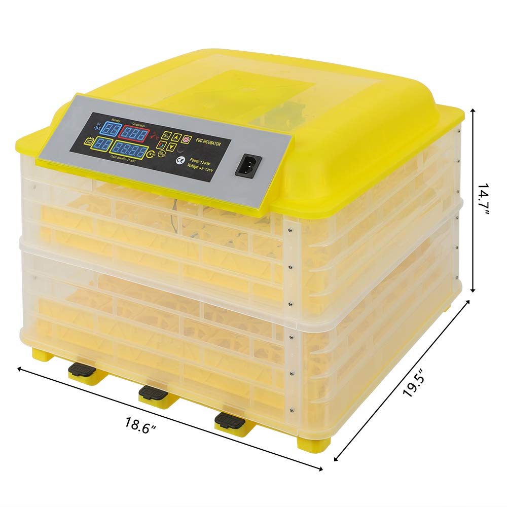 Ochine Automatic Egg Incubator - Digital Poultry Hatcher with LED Candler, Temperature Control & Auto Turner - Perfect for Chicken, Duck & Quail Egg Hatching at Home or Farm
