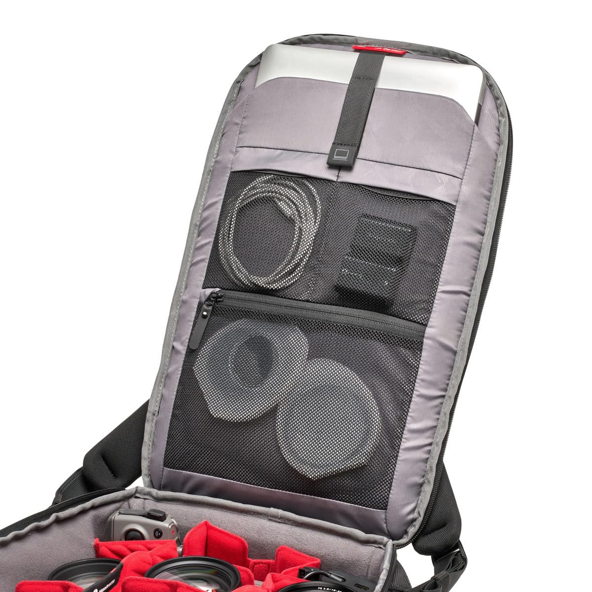 Manfrotto PRO Light Backloader M - Professional DSLR Camera Backpack with Top & Rear Access | Double Tripod Mount | Customizable Dividers | Padded Protection (Black) - Perfect for Travel, Outdoor Photography & Studio Shoots