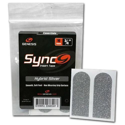 Genesis Sync Silver 3/4 Inch Insert Bowling Tape - 10 Pack | Grip Enhancement for Bowling Balls | Perfect for League Play & Tournament Performance