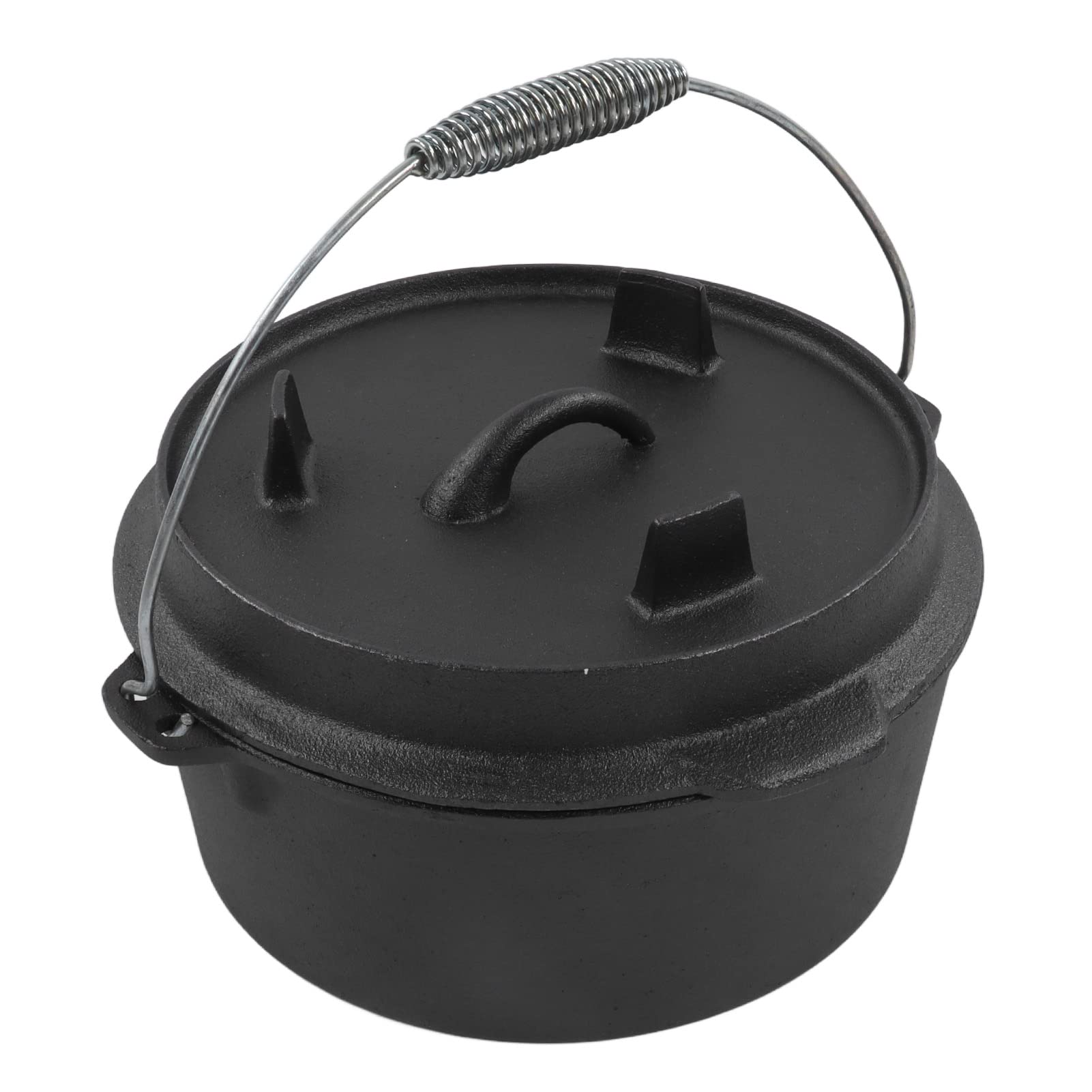 **Premium 25CM Dutch Oven for Camping – Nonstick, Even Heat Distribution, Multi-Functional with Lid – Perfect for Outdoor Cooking, Baking, Stews & Campfire Meals**