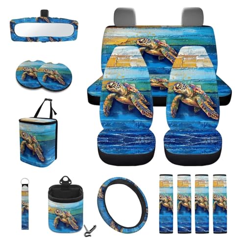 Sea Turtle Blue Wood Grain