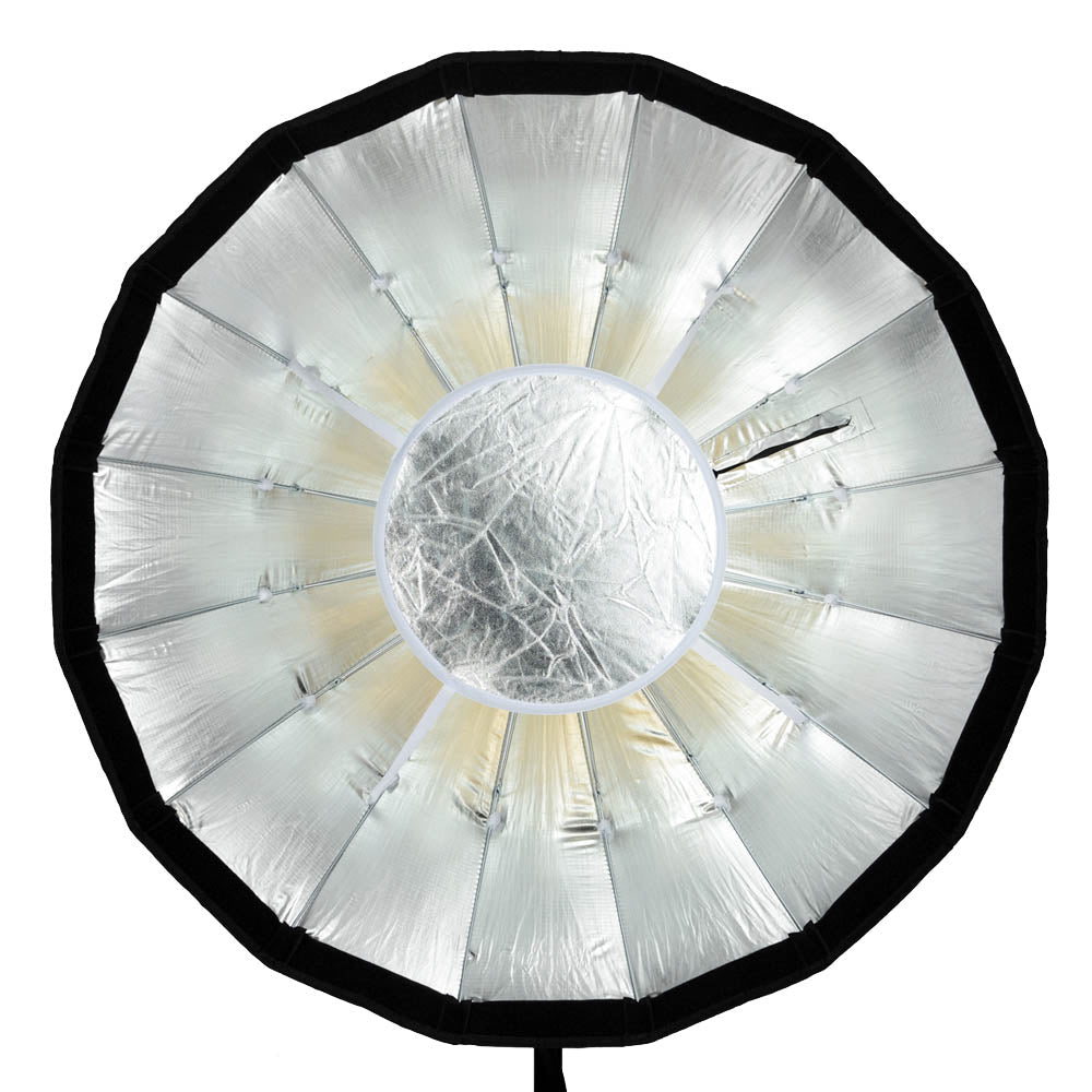 Godox AD S85S 85cm 16-Sided Parabolic Softbox with Silver Interior - Portable Photography Lighting Modifier for Studio & Outdoor Shoots