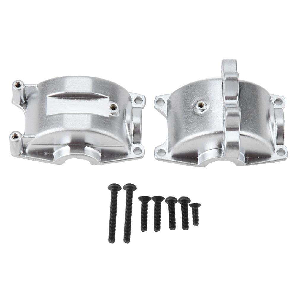 POCREATION Aluminum Alloy Front Bumper Set for WL Toys A959 A979 A969 1/18 RC Car - Heavy Duty Metal Gear Box Mount & Rear Accessory Upgrade Parts (Silver) | Perfect for Off-Road Racing & RC Car Performance Enhancement