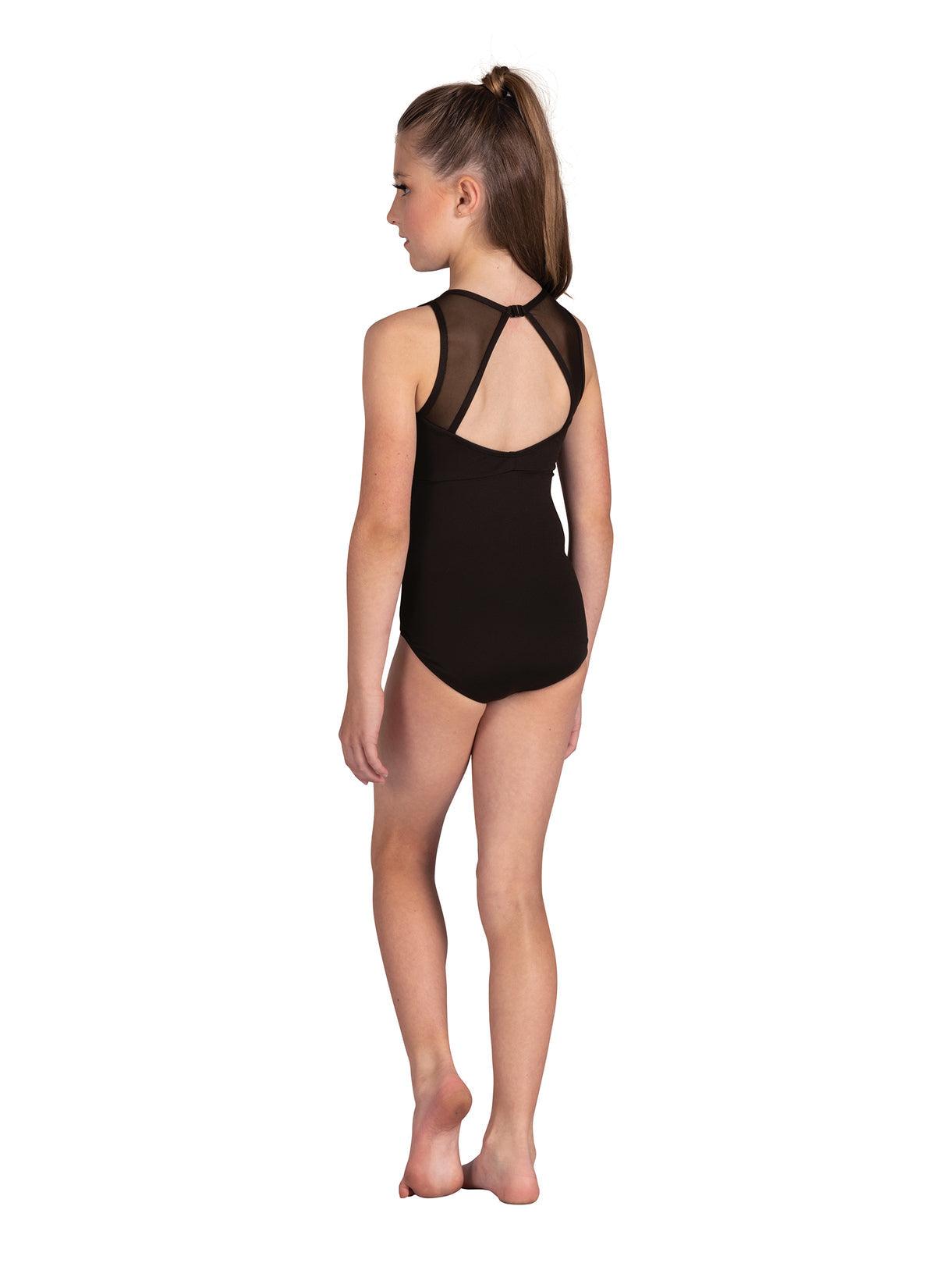 DanzNMotion Sparkling Rhinestone Tank Leotard for Kids - Perfect for Dance Recitals, Ballet Performances & Competition Costumes