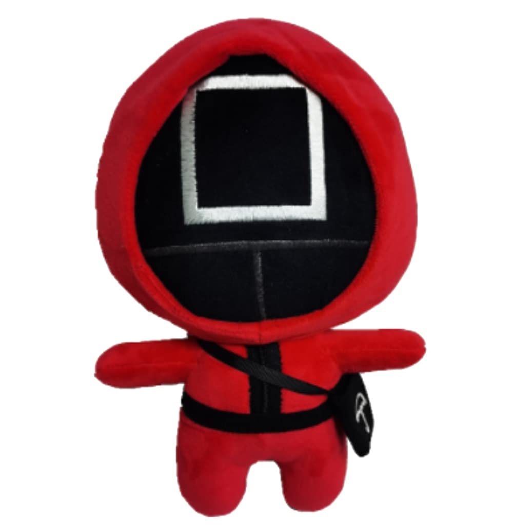 SWOnline 9 Inch Squid Game Plush Doll - 2021 Netflix TV Show Masked Man Stuffed Toy, Soft Squid Game Figure Plushie for Kids & Adults - Perfect for Cosplay, Home Decor, Birthday Gifts & Collectibles