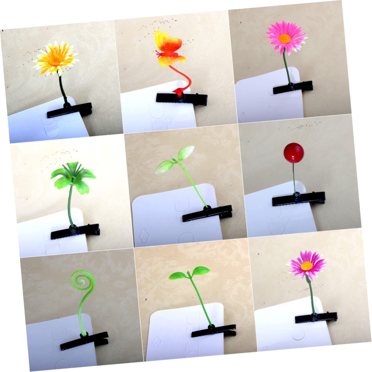24pcs Kawaii Plant Hair Clips Set for Girls 8-12 | Cute Hair Accessories for School, Parties & Special Occasions | MERRYHAPY Hairpins for Daily Styling & Gifts