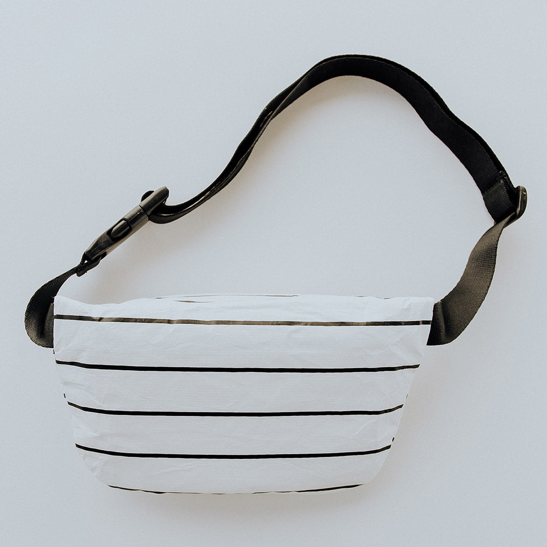 Aloha Pinstripe Mini Hip Pack - Stylish Waist Bag for Travel, Hiking & Festivals | Water-Resistant & Lightweight