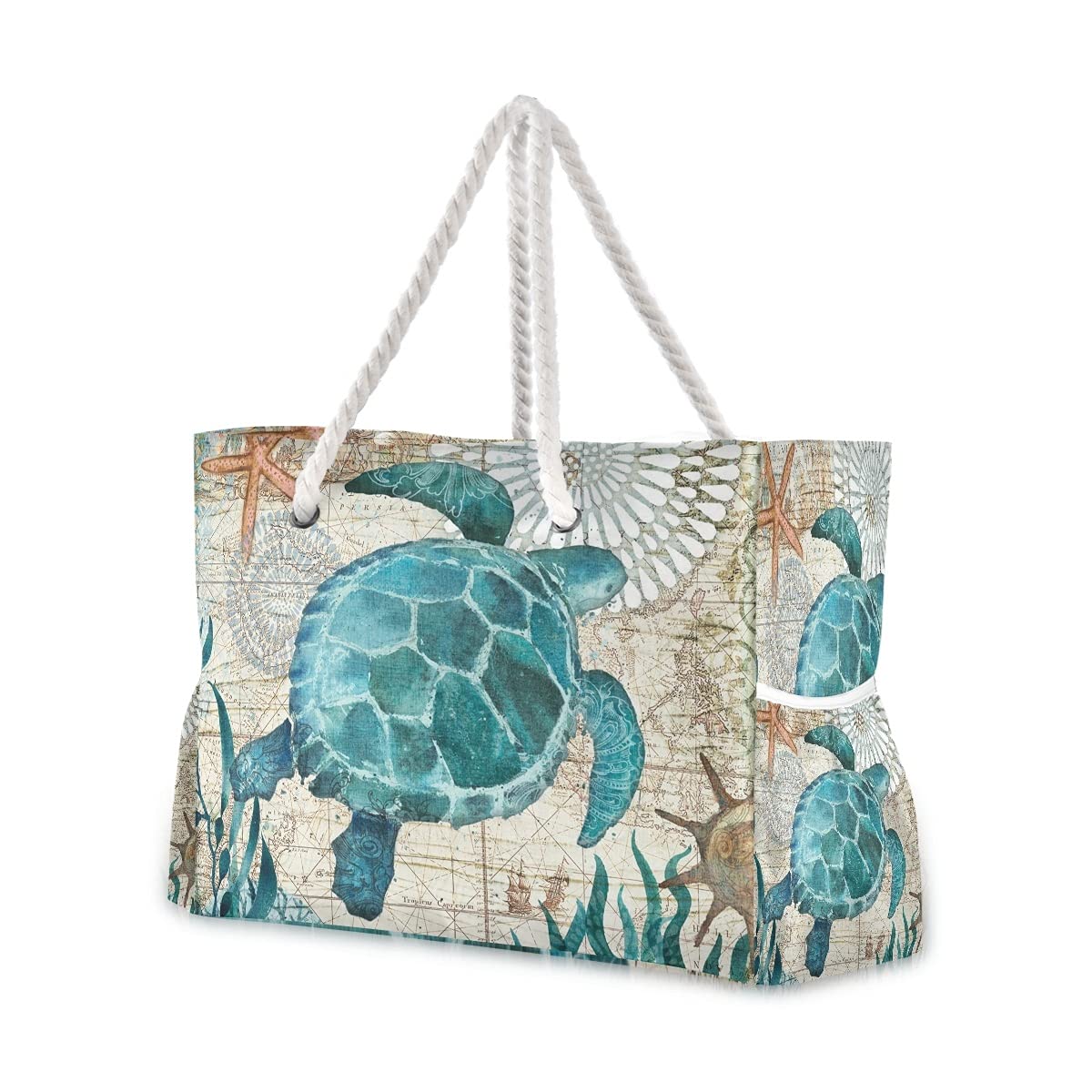 Senya Large Beach Shoulder Bag - Water Resistant Canvas Tote for Women, Gym, Travel & Daily Use | Perfect for Pool, Shopping & Work Commute