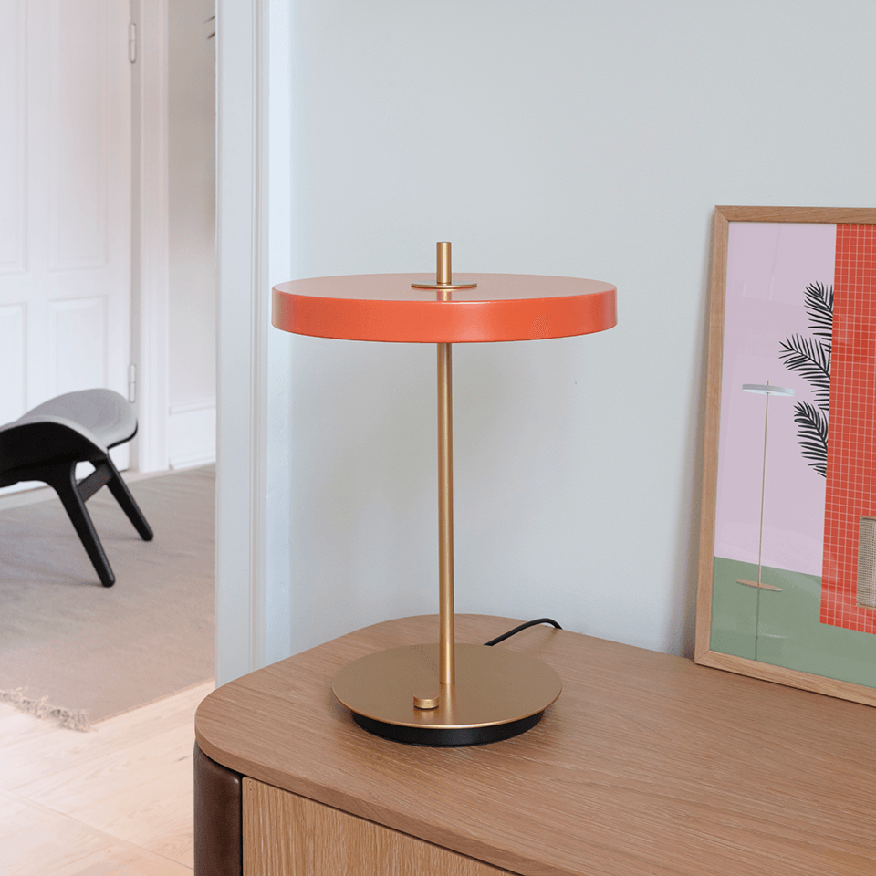 Asteria Modern LED Table Lamp - Adjustable Brightness, 3 Color Temperatures, USB Charging Port - Perfect for Bedroom, Living Room, Office & Study Desk Lighting