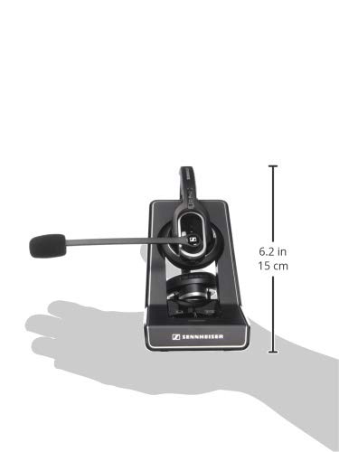 Sennheiser SD Pro 2 Wireless Headset (506008) - Dual Connectivity for Desk Phone & PC/Softphone, Noise Cancelling Mic - Ideal for Call Centers, Remote Work & Office Communications (Black)