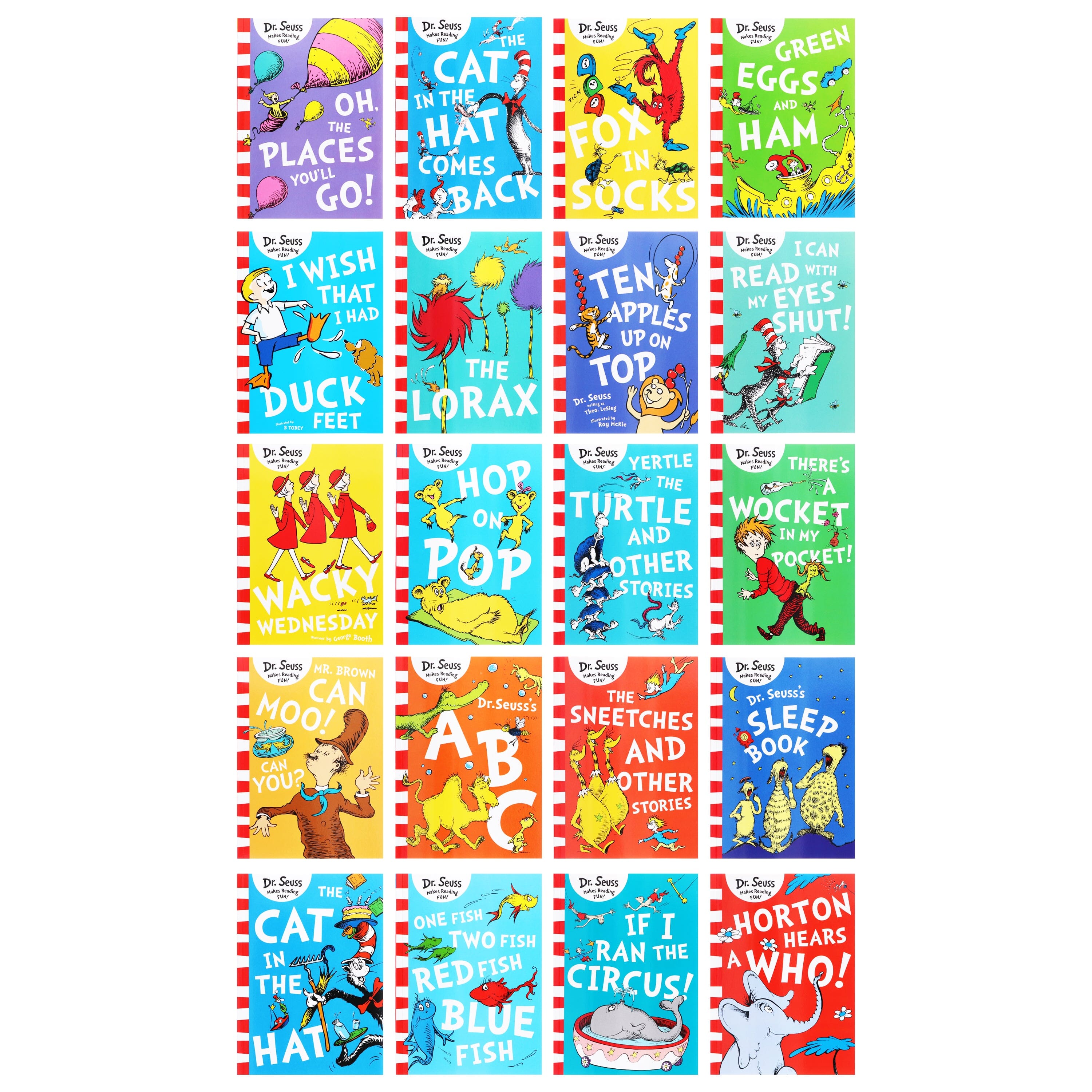 Dr. Seuss 20-Book Collection Set for Kids Age 2+ | Classic Children's Books | Perfect for Bedtime Stories, Early Learning & Gift Giving