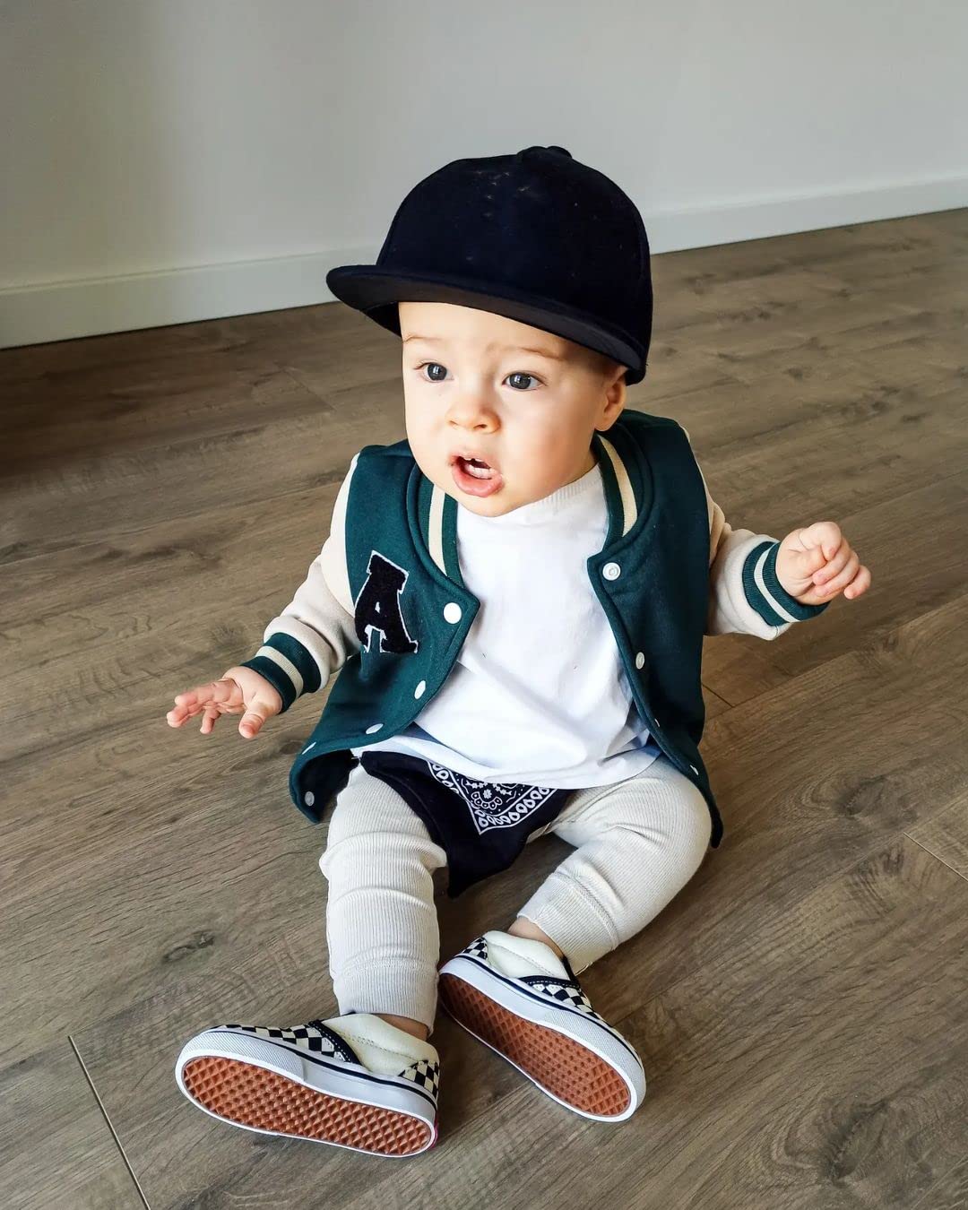 **Boys' Baseball Varsity Jacket - Button Down & Zip Up Contrast Color Coat for Toddlers & Kids - Fall & Spring Outerwear for School, Sports & Casual Wear**