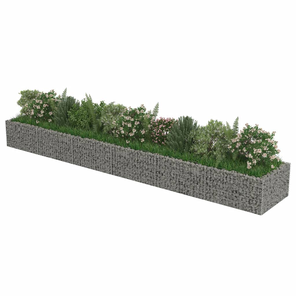 Galvanized Steel Gabion Raised Garden Bed 212.6