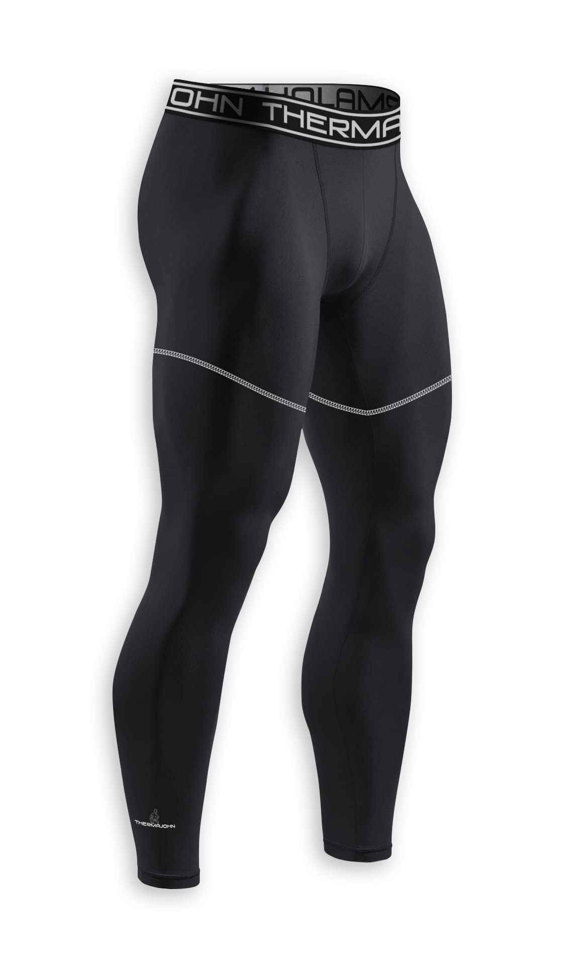 ThermoJohn Men's Compression Pants - Workout Tights & Performance Leggings for Running, Gym, Yoga & Sports | Moisture-Wicking & Muscle Support