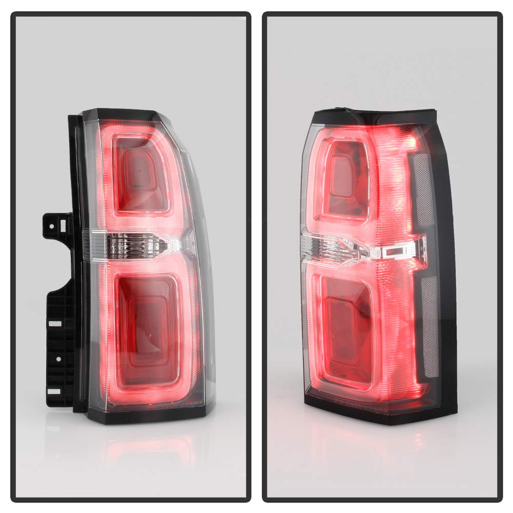 ACANII LED Tail Lights Brake Lamps Assembly Pair for 2015-2020 Chevy Tahoe Suburban - Clear Lens OE Style Replacement (Left+Right) - Enhance Safety & Style for Night Driving & Off-Road Adventures