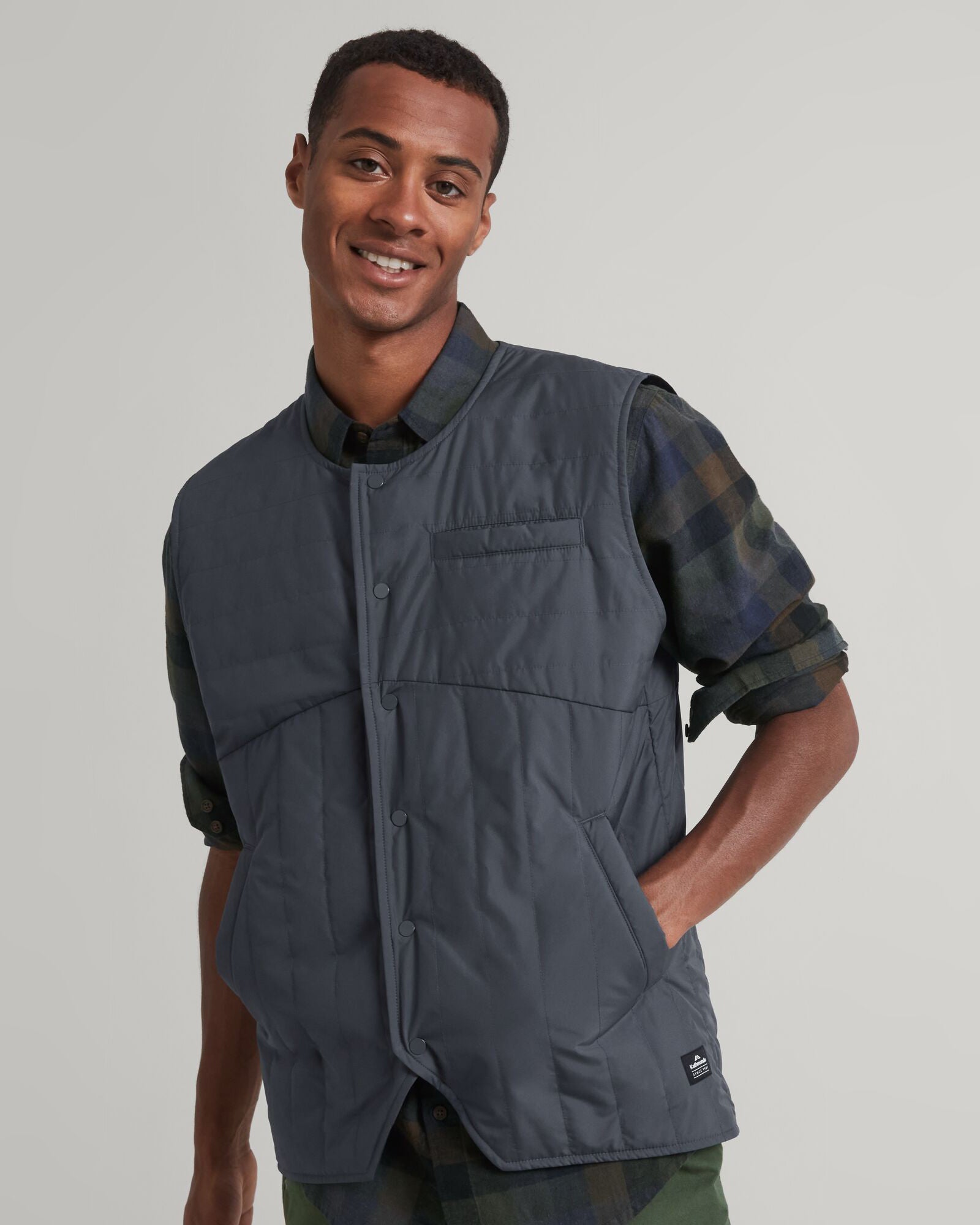 Amphi 2L Men's 3-in-1 Waterproof Parka Jacket - Graphite Color for Outdoor Hiking, Camping & Winter Activities
