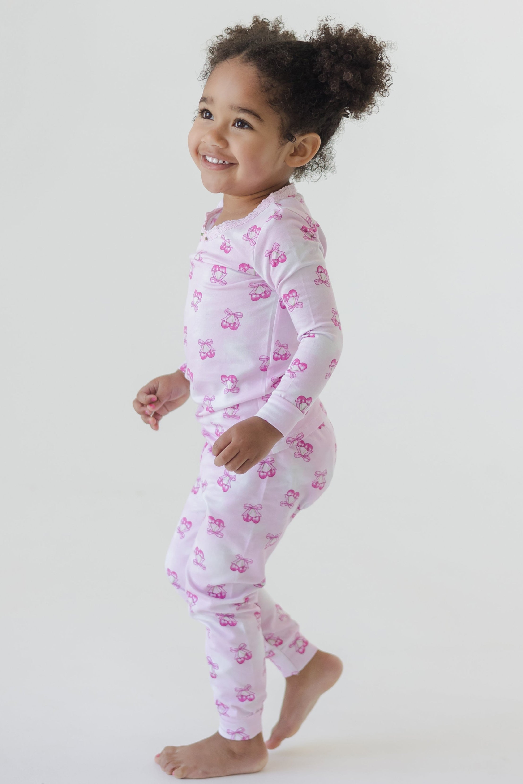Sweet Cherry Full Length Set - Women's Elegant Loungewear for Home, Sleep & Relaxation | Soft & Comfortable Pajama Set for Cozy Nights & Self-Care Days