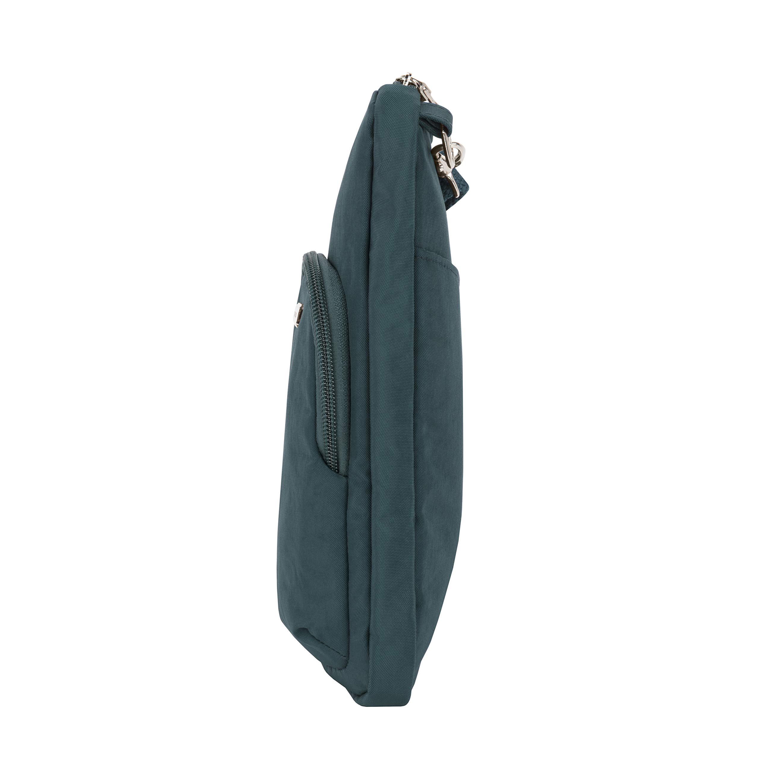 Travelon Anti-Theft Compact Crossbody Bag for Women - Lightweight Secure Purse with RFID Blocking - Perfect for Travel, Commuting & Daily Use (Peacock)