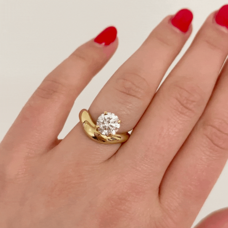 Cloud Round Ring - Elegant Stackable Silver Jewelry for Women | Perfect for Everyday Wear, Gifts & Special Occasions