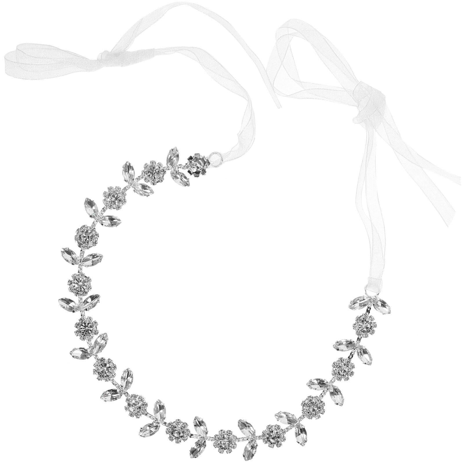 EXCEART Elegant Rhinestone Hair Ties & Headbands for Women & Girls - Wedding Bridal Hair Accessories, Alloy Hair Bands for Parties, Prom, Special Occasions