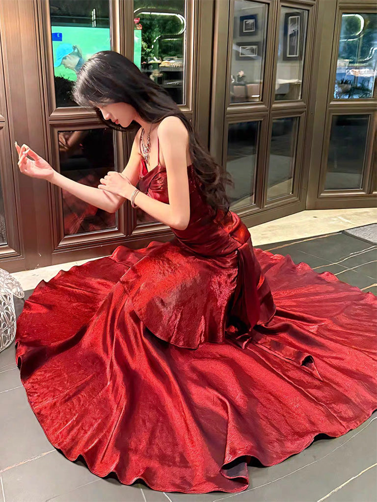 Elegant Burgundy Sweetheart Prom Dress for Women - Perfect for Homecoming, Formal Parties & Evening Events