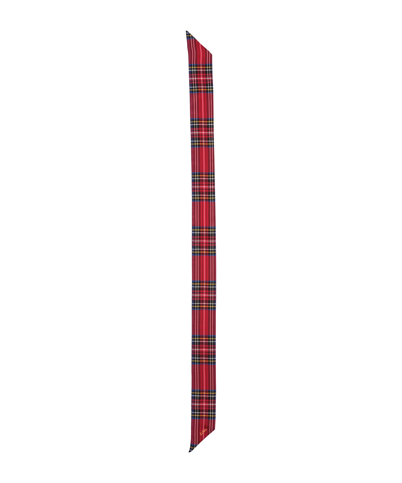 Elegant Plaid Silk Ribbon Scarf for Women - Soft & Lightweight Fashion Accessory - Perfect for Office, Parties & Special Occasions