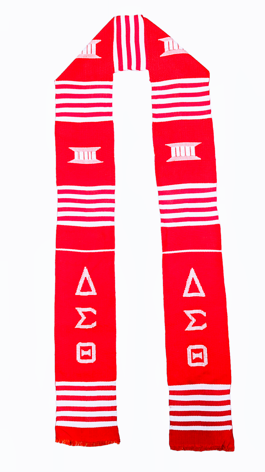 Handwoven Kente Stole Sash - Authentic Delta Heritage Design by Dupsie (DPDST100) | Perfect for African Weddings, Graduations & Cultural Celebrations
