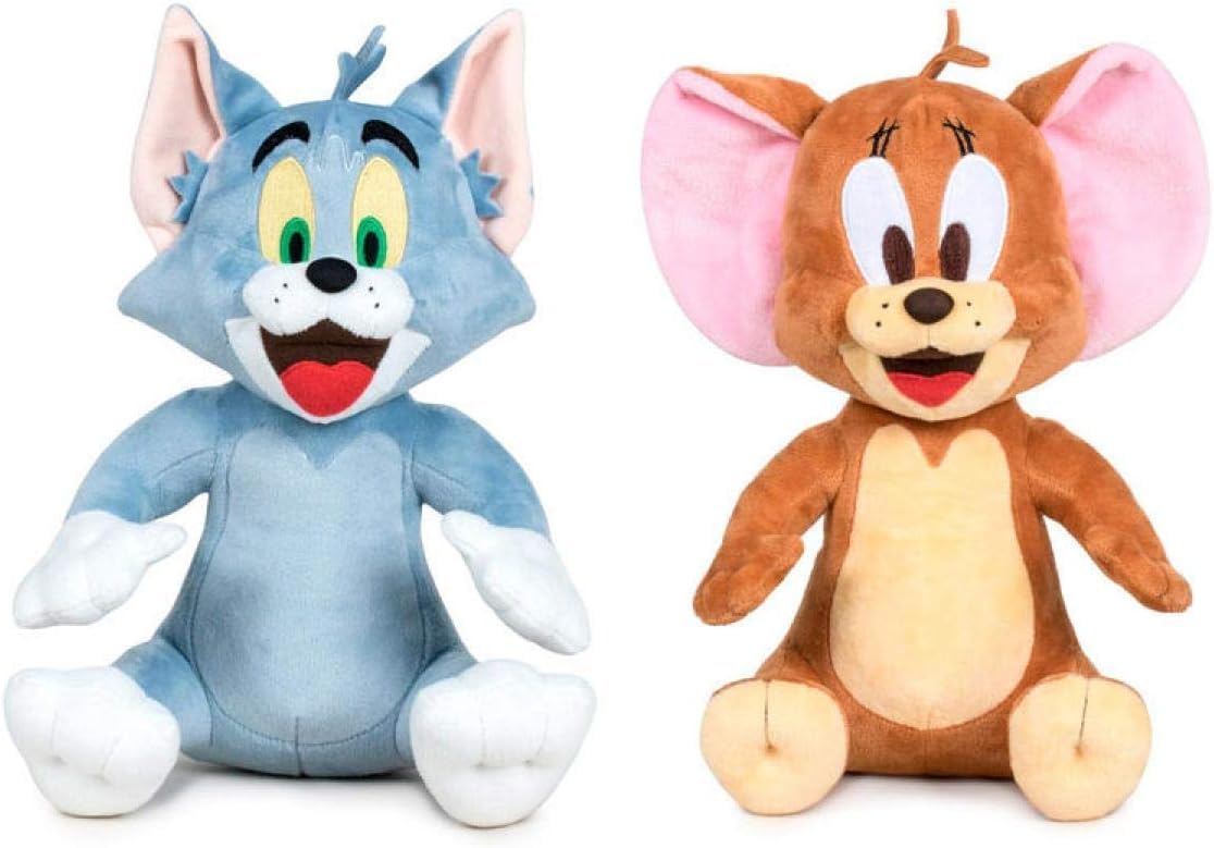 Tom & Jerry Plush Toy Assortment 20cm - Soft Stuffed Animal for Kids, Collectors & Fans - Perfect for Gifts, Bedroom Decor & Cuddling