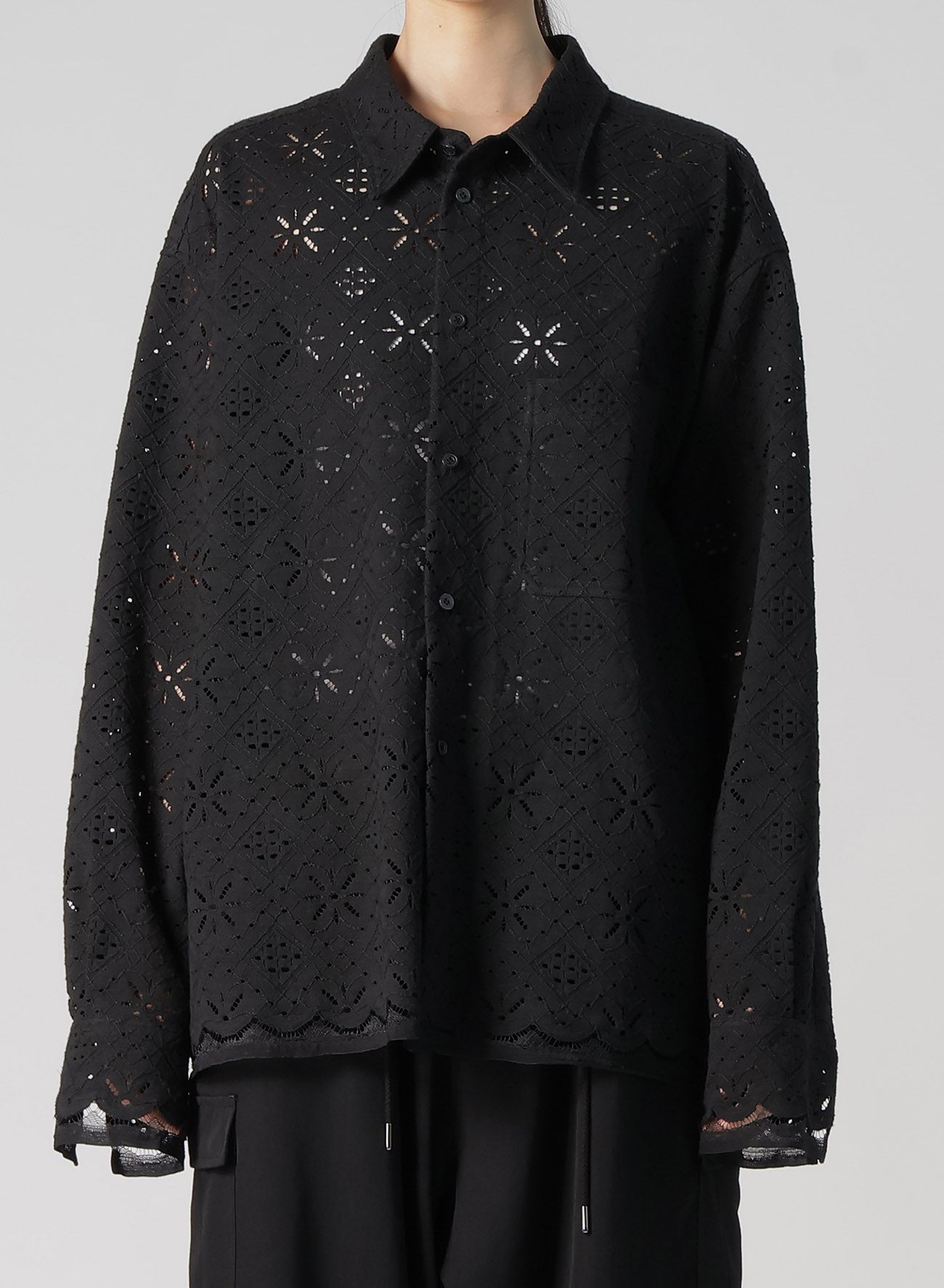 Stylish Cotton Lace Regular Shirt for Women - Breathable & Comfortable Blouse for Office, Date Night & Casual Outfits