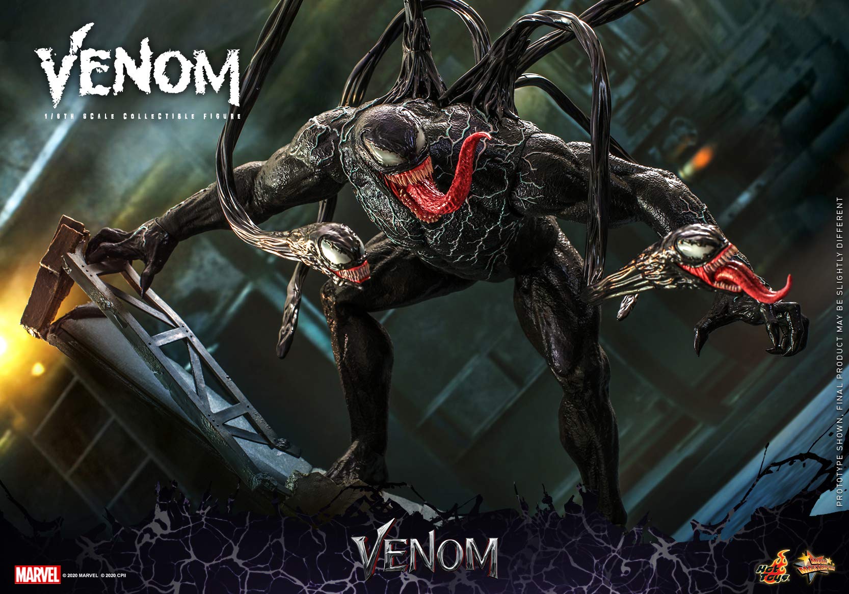 Hot Toys Marvel Venom 1/6 Scale Collectible Action Figure - Premium Movie-Inspired Superhero Model for Display & Collection