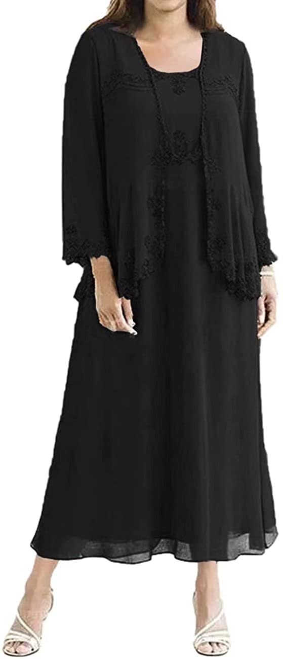 Elegant Tea-Length Mother of The Bride Dress with Jacket - Formal Wedding Gown for Mother of The Groom & Evening Occasions | Perfect for Church Ceremonies, Receptions & Special Events