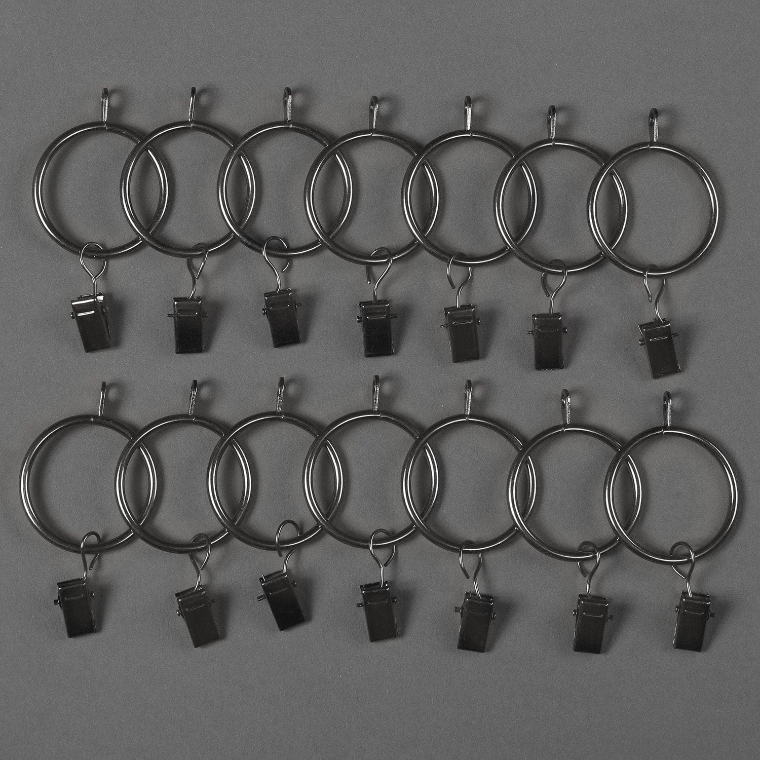 Glossy Black Metal Ring Set - Pack of 14 Stainless Steel Rings for Jewelry Making, DIY Crafts, Gift Giving | Perfect for Wedding Bands, Fashion Accessories, and Party Favors