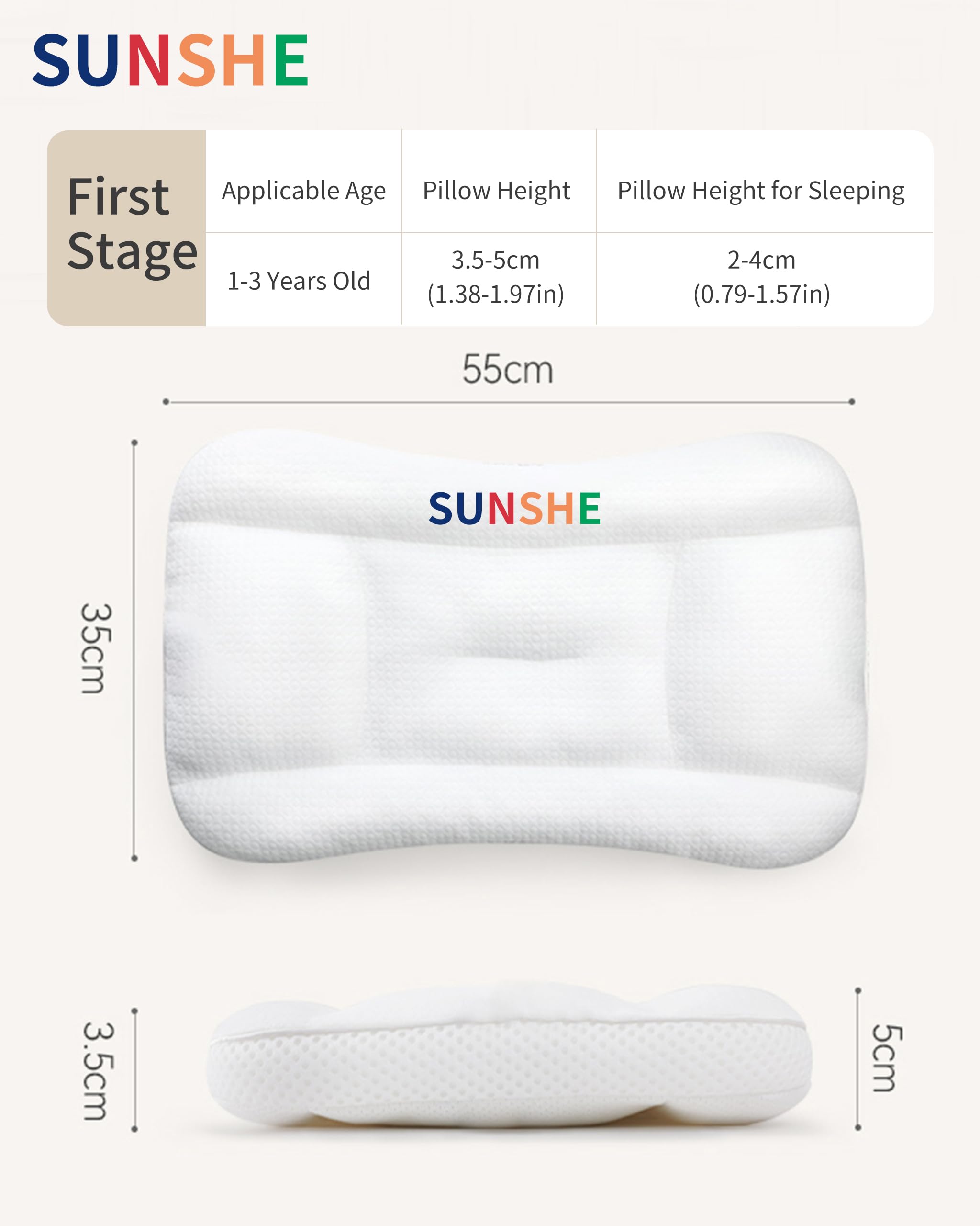 Best Toddler Pillow for 1-3 Year Olds - Adjustable, Machine Washable Baby Sleeping Pillow for Daycare, Travel & Home Use