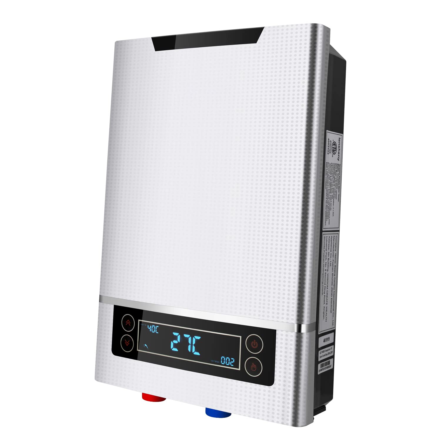 18kW Electric Tankless Water Heater 240V with Digital Display - Instant Hot Water On Demand for Bathroom, Kitchen & RV (US Stock)