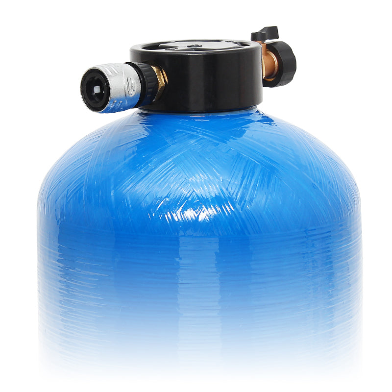 0.5 Cubic Foot Fiberglass Water Storage Tank with Cap and Riser - Ideal for Residential, Commercial, and Industrial Water Filtration Systems