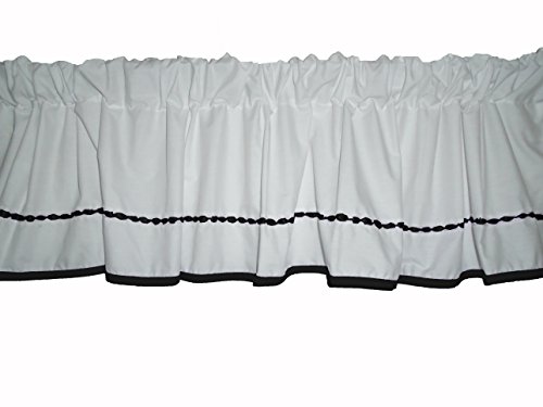 Black Baby Doll Bedding Window Valance - Unique Nursery Decor for Girls' Room, Dollhouse & Themed Bedroom Accessories | Perfect for Toddler Playtime, Birthday Gifts & Room Makeovers