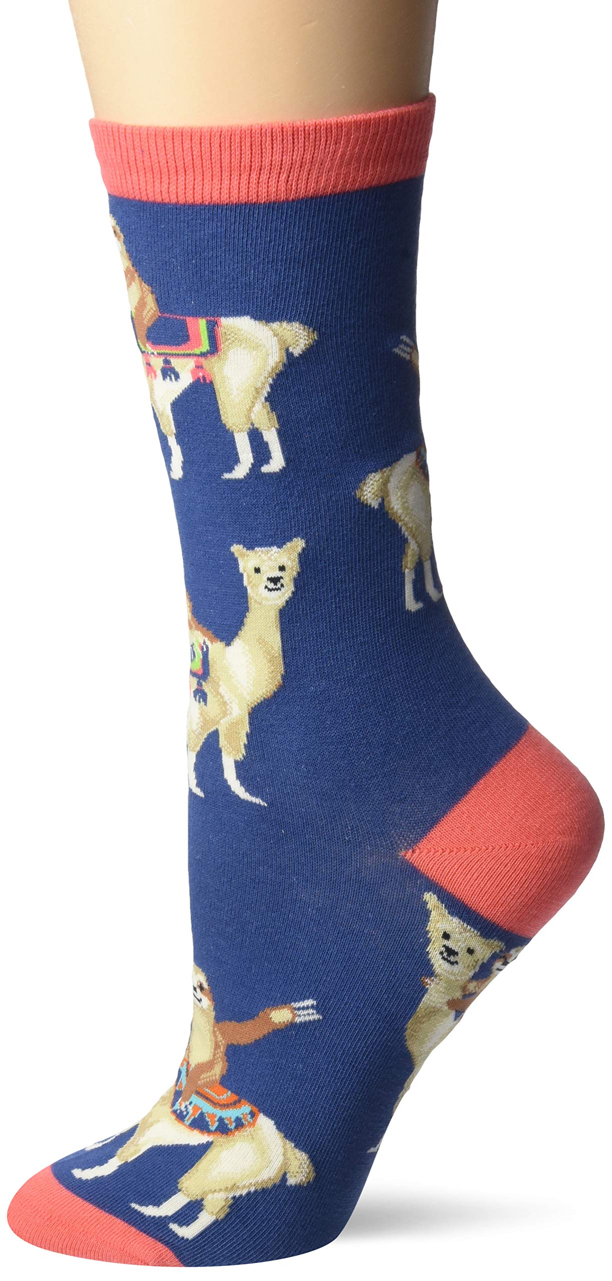 K. Bell Women's Zoo Animals Crew Socks - Fun & Comfortable Animal Print Socks for Casual Wear, Workout, and Everyday Fashion
