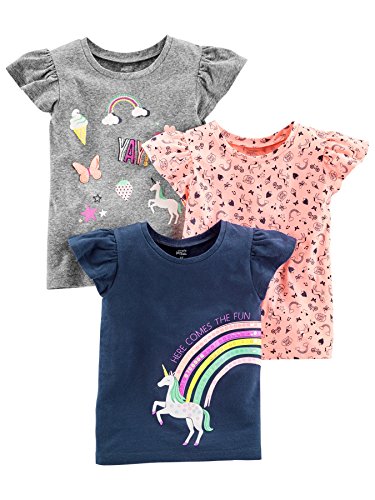 Grey Rainbow/Light Orange Mixed Print/Navy Unicorn