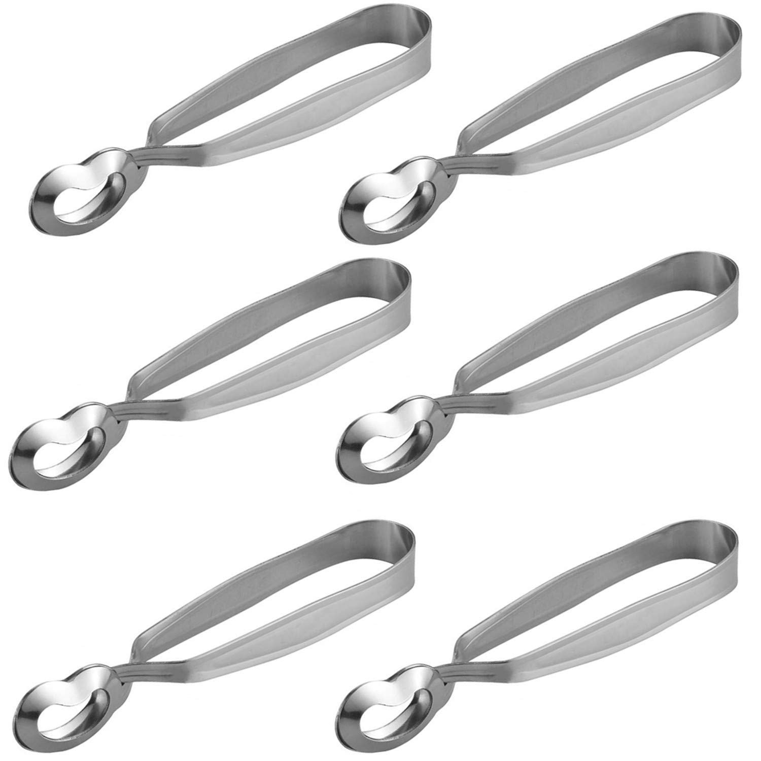 6-Piece Stainless Steel Escargot Snail Tongs Set - Professional Kitchen Cooking Tools for Seafood, Restaurants & Home Use - Perfect for Serving Escargot, Crab Legs & Shellfish