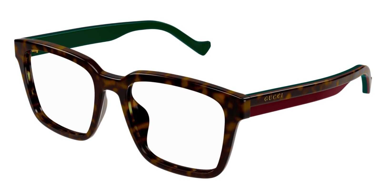 Gucci GG1306OA 002 Havana Rectangular Men's Eyeglasses - Classic Designer Sunglasses for Men with UV Protection | Perfect for Driving, Outdoor Activities & Fashion Accessories