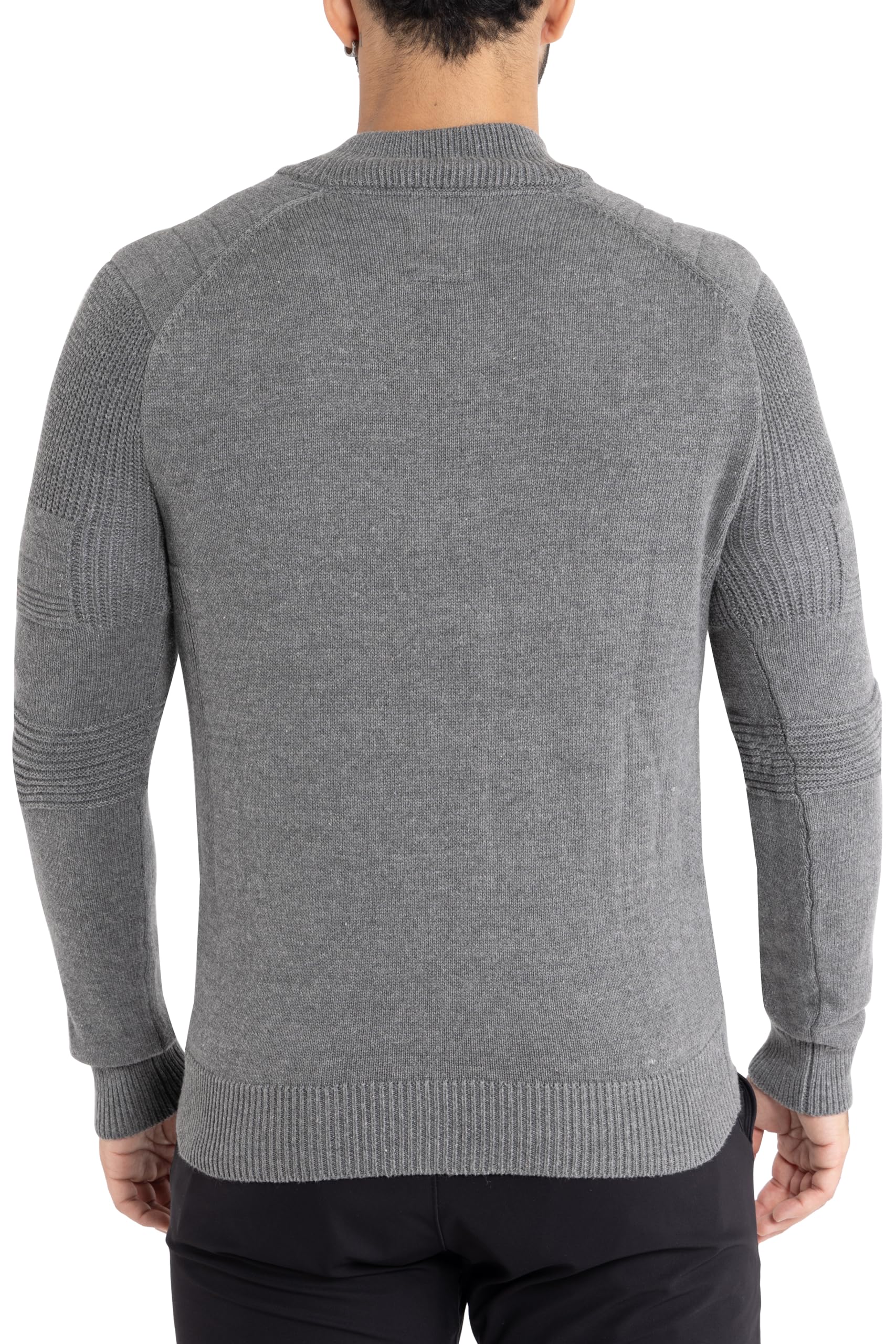 X RAY Men's Slim Fit Zip Up Cardigan Sweater - Lightweight Knit Jacket for Spring & Fall (Big & Tall Sizes) | Casual Office Wear & Layering Outfits