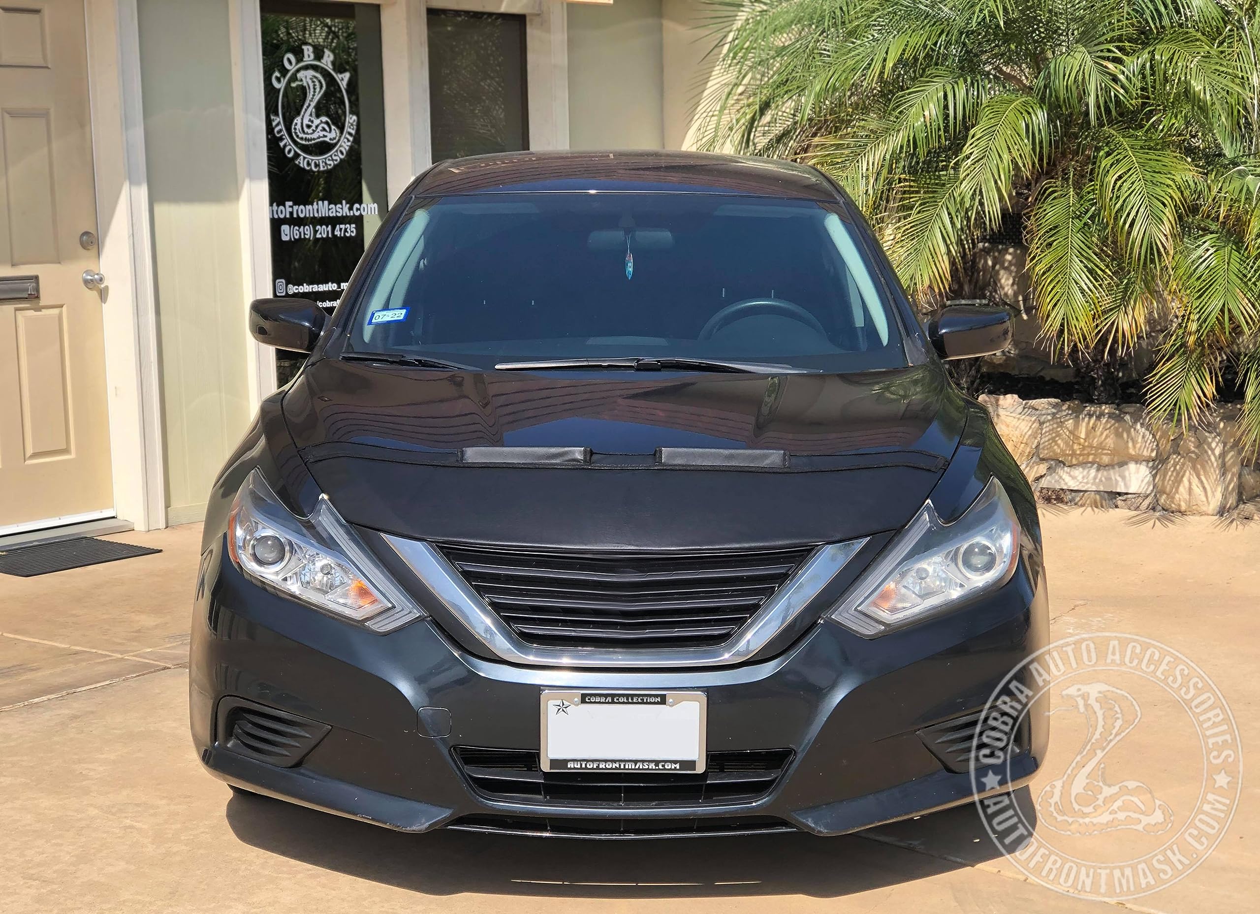 Car Bonnet Mask Hood Bra Cover for Nissan Altima 2016 2017 2018 - Durable Front End Protection Against Road Debris & Scratches - Perfect for Daily Commute & Long Road Trips