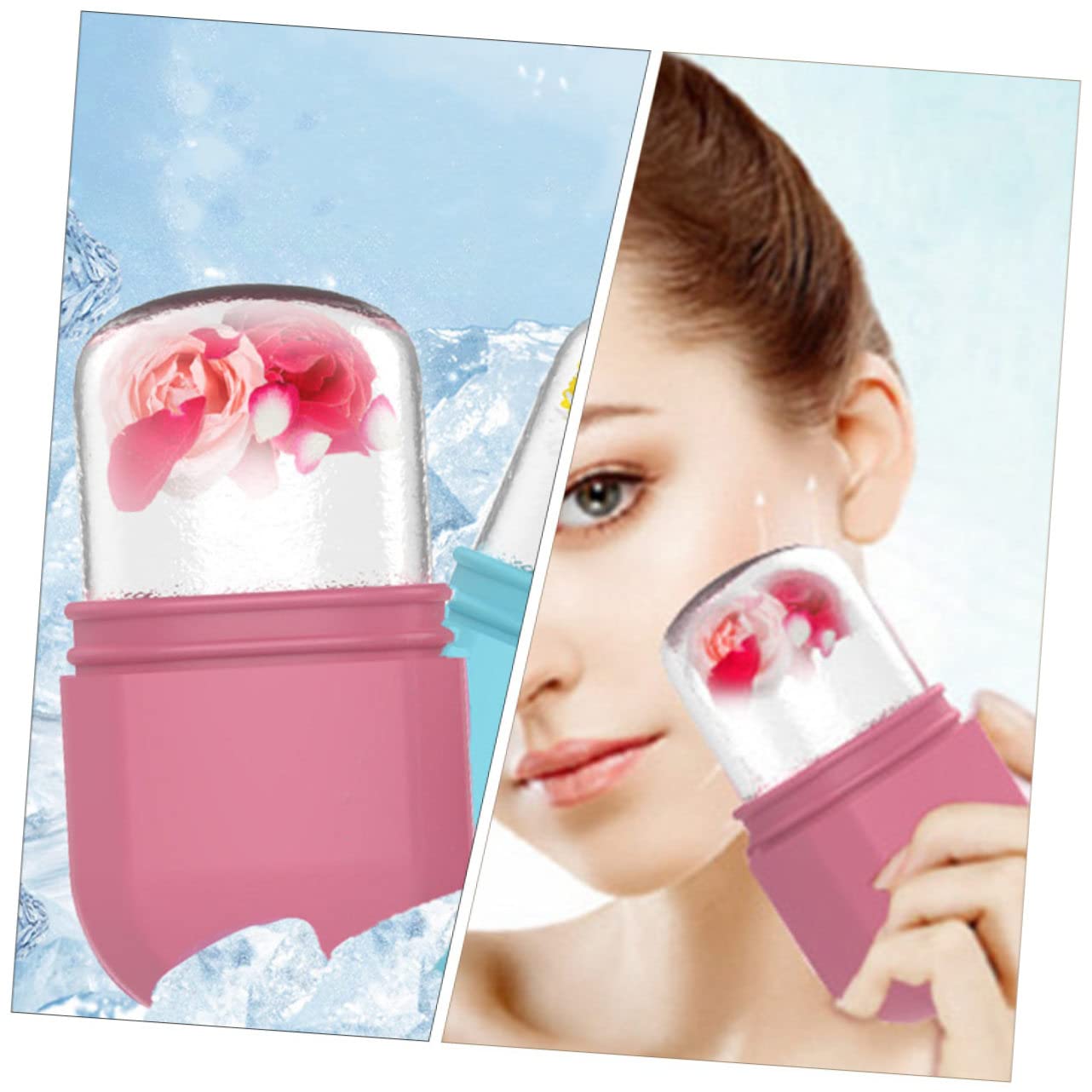 Unicorn Ice Roller for Face - Silicone Ice Face Massager & Beauty Tool with Ice Tray - Reduce Puffiness, Soothe Skin & Refresh Eyes - Perfect for Morning Routine & Post-Workout Skin Care