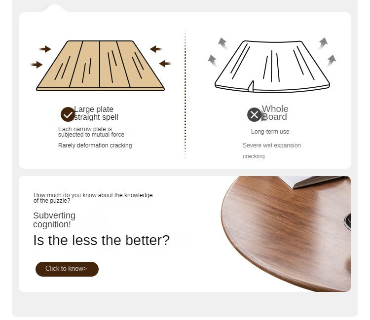 Premium Black Walnut Solid Wood Round Dining Table - 42 Inch Natural Wooden Table for Kitchen, Dining Room & Farmhouse Decor - Perfect for Family Gatherings & Dinner Parties